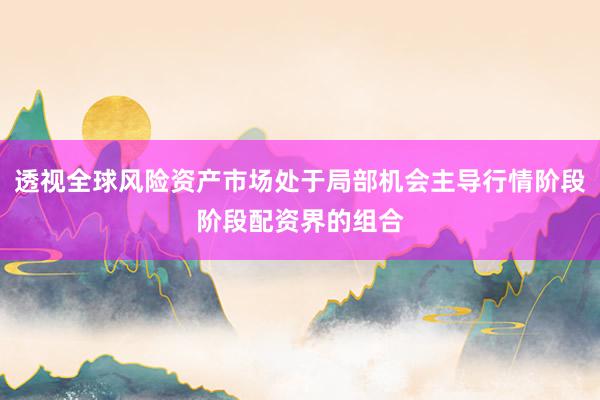 透视全球风险资产市场处于局部机会主导行情阶段阶段配资界的组合