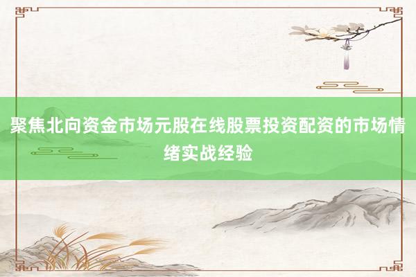 聚焦北向资金市场元股在线股票投资配资的市场情绪实战经验