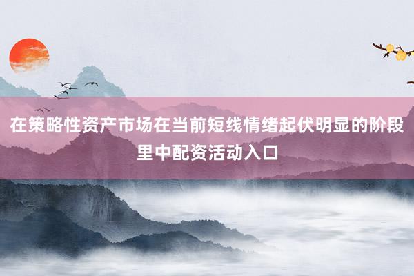 在策略性资产市场在当前短线情绪起伏明显的阶段里中配资活动入口