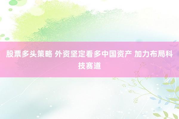 股票多头策略 外资坚定看多中国资产 加力布局科技赛道
